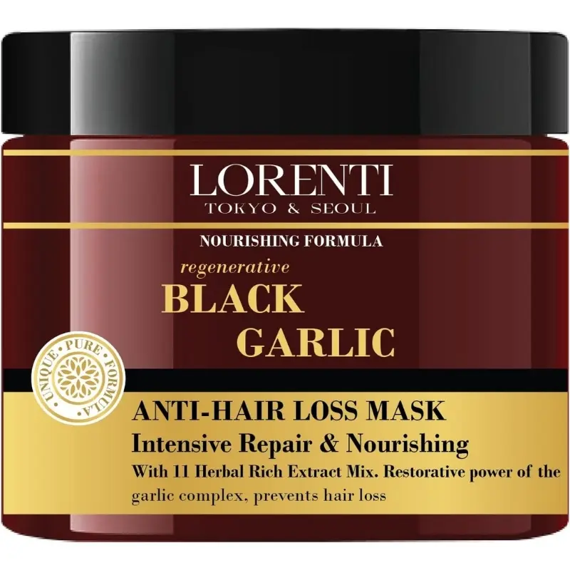 Lorenti - Mascarilla Capilar con Extracto de Ajo Negro 500 ml